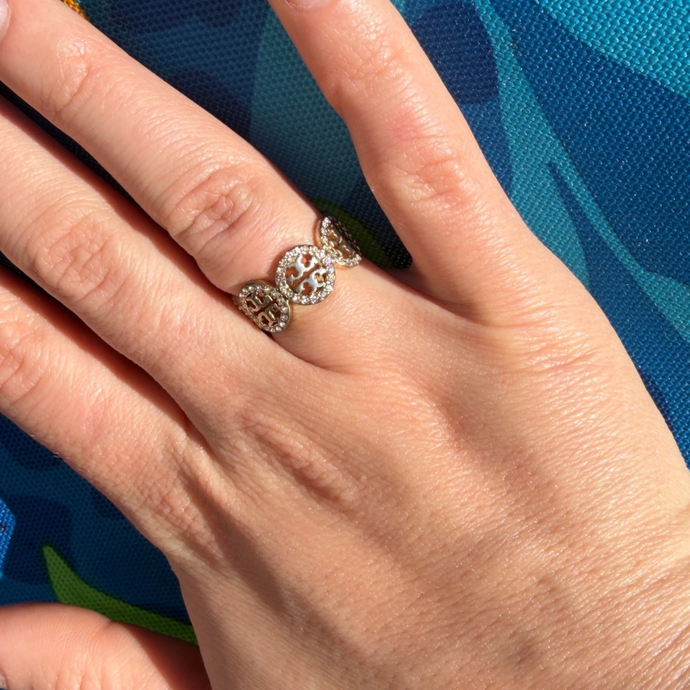 Tory Burch Miller Pave Ring
